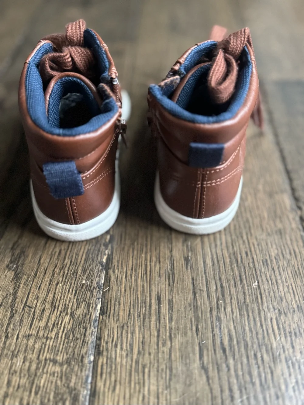 Cat & Jack Brown High-Top Kids Sneakers